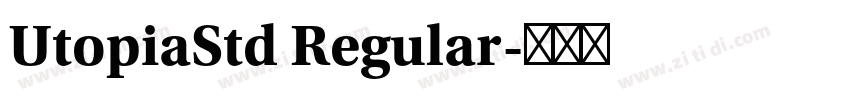 UtopiaStd Regular字体转换